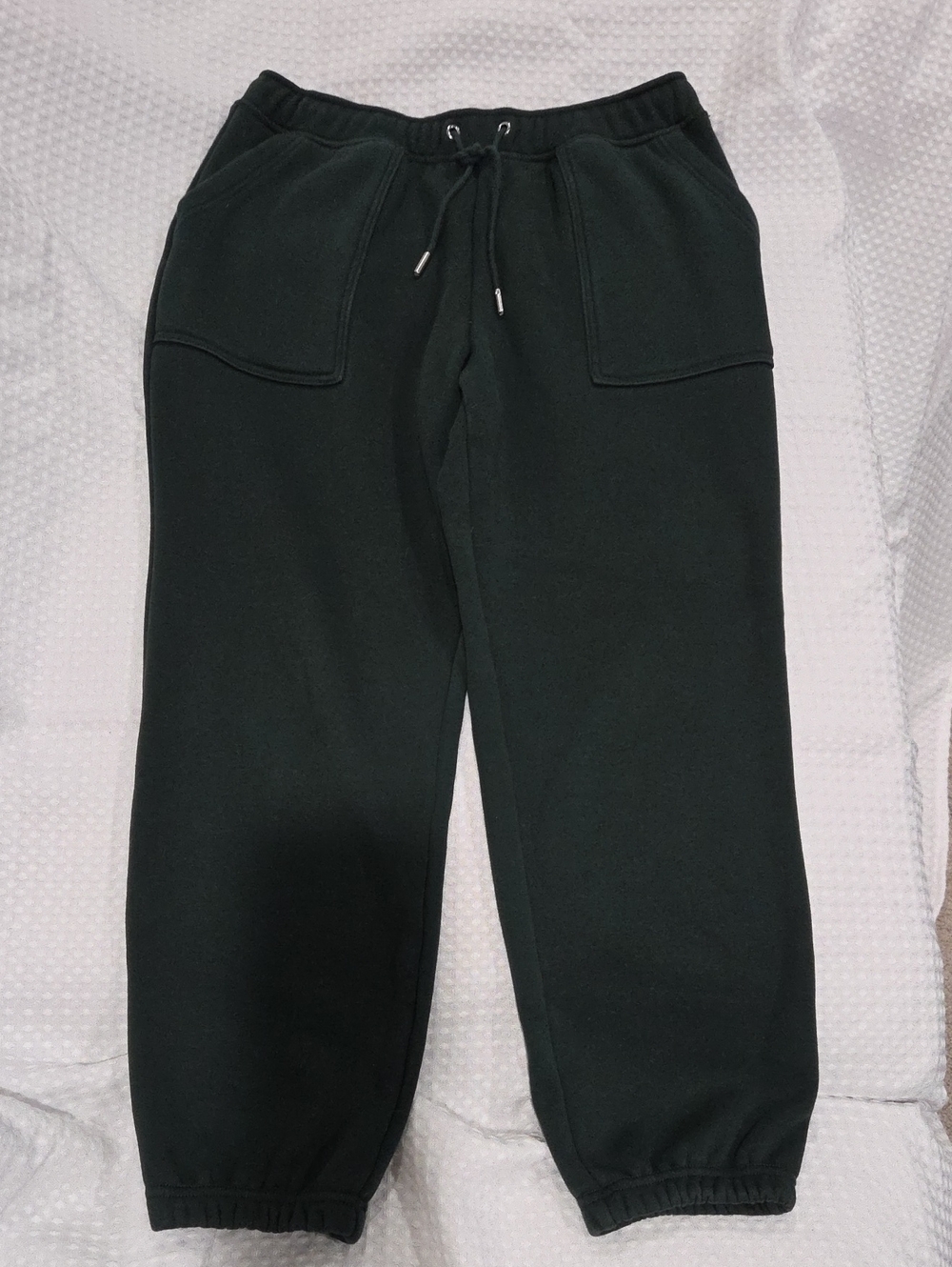 Banana Republic Dark Green Fleece Drawstring Joggers